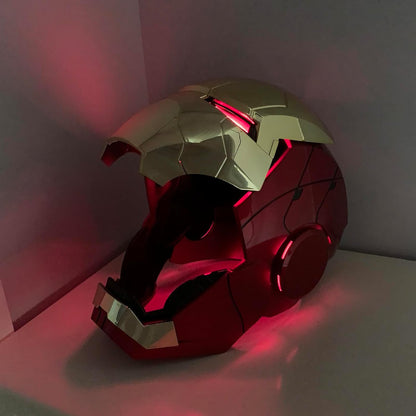 Iron Man MK5 Kask — Jarvis 1:1 Sesli Kontrol, 3-in-1 Işıklı Akıllı Maske
