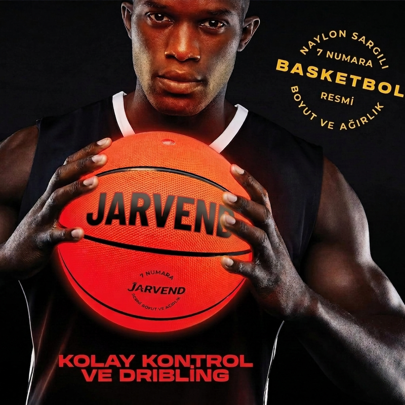 JARVEND Ledli Basketbol Topu