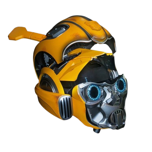 Bumblebee 1:1 — Sesli Kontrol & Uzaktan Kumanda Işıklı Akıllı Maske (Delüks Versiyon)