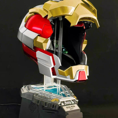 Iron Man MK17  — Sesli & Dokunmatik Kontrol Işıklı Akıllı Maske