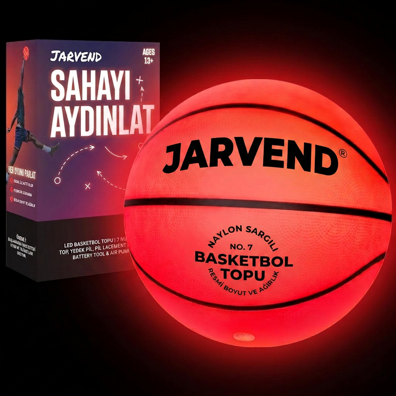 JARVEND Ledli Basketbol Topu