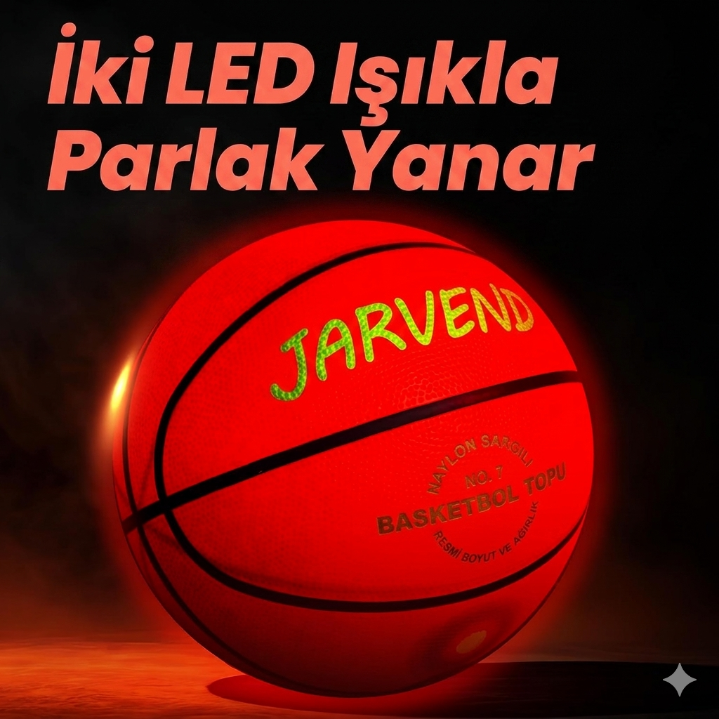 JARVEND Ledli Basketbol Topu
