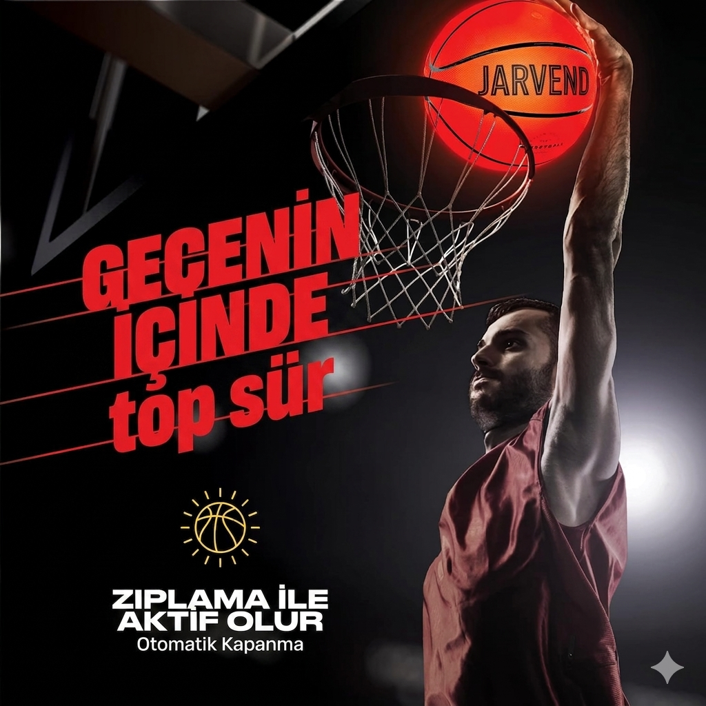 JARVEND Ledli Basketbol Topu