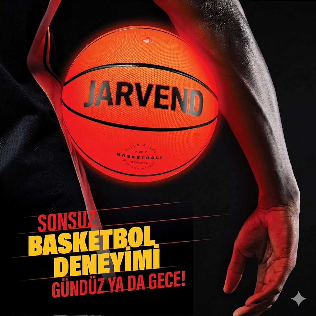 JARVEND Ledli Basketbol Topu