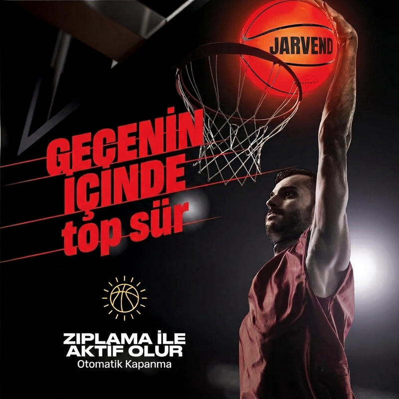 JARVEND Ledli Basketbol Topu