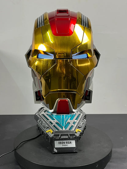 Iron Man MK17  — Sesli & Dokunmatik Kontrol Işıklı Akıllı Maske