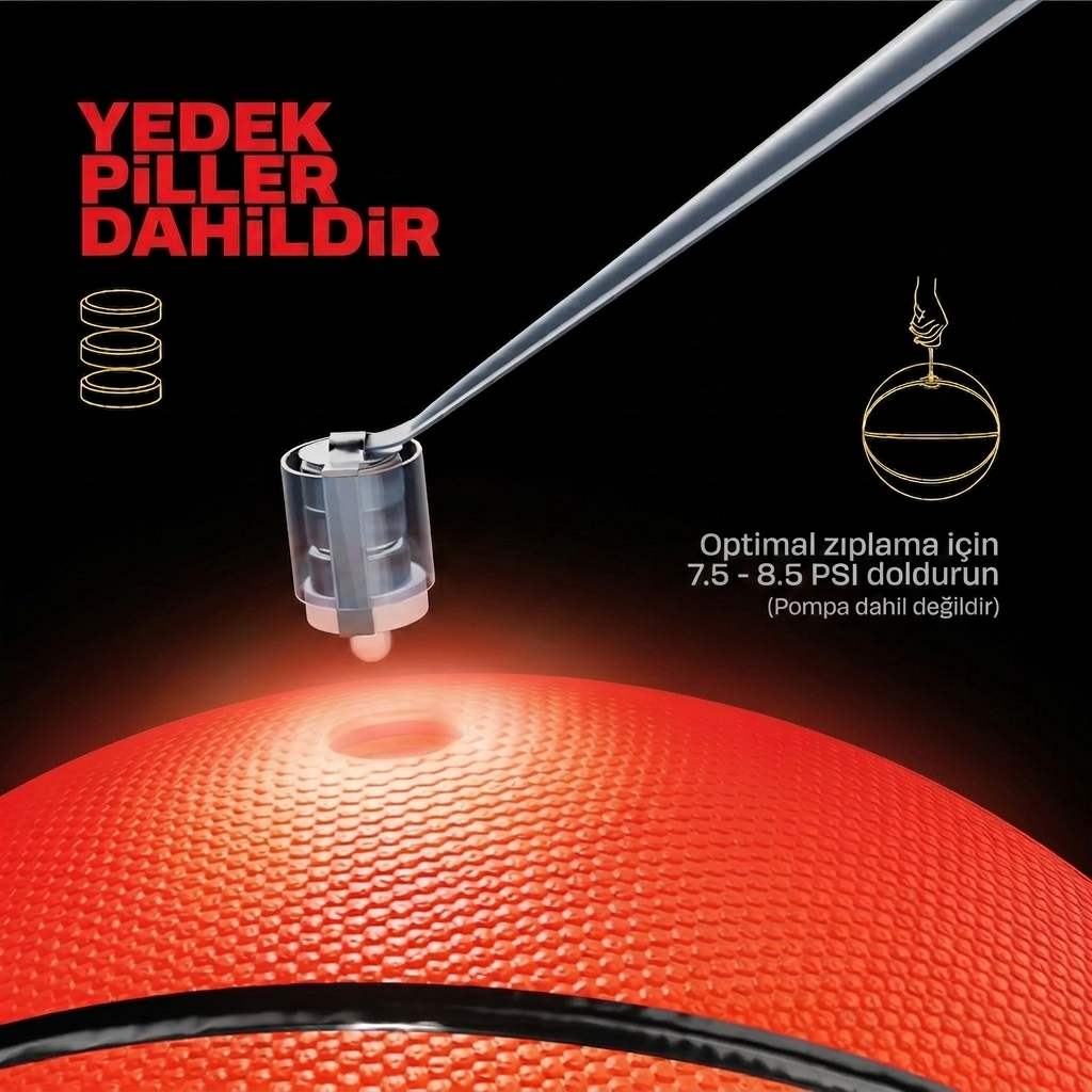 JARVEND Ledli Basketbol Topu
